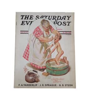 Saturday Evening Post Magazine Sept 24 1932 JC Leyendecker September Morn Cover